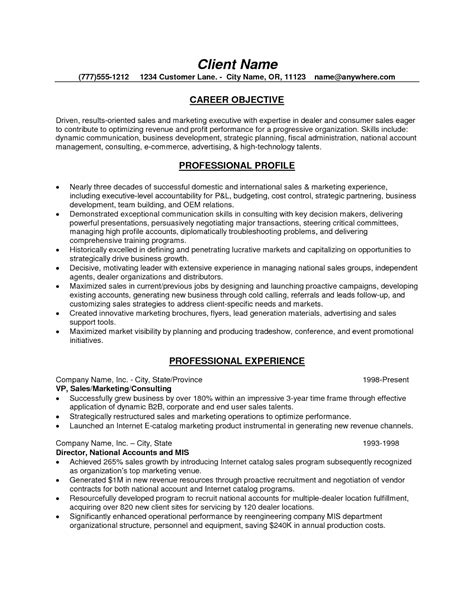 Sample Resume Objective Sales Examples